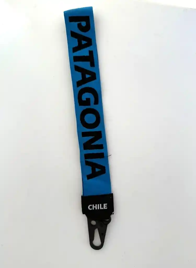 Souvenir Llavero Elastico Patagonia Azul El09