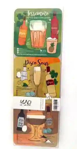 Souvenir Posavasos Tragos Típicos Pv28
