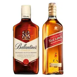 Duo Ballantines 750 Ml Y J. Walker Rojo 750 Cc