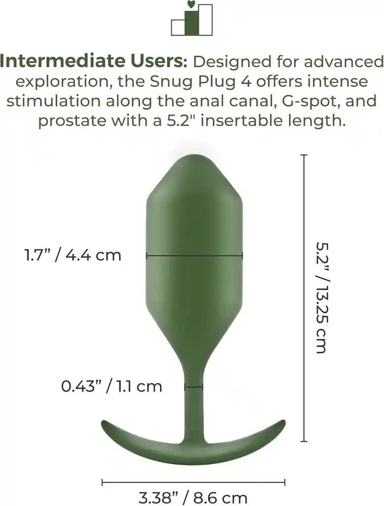 B-vibe Snug Plug 4 Army