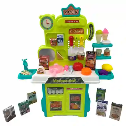 Cocina Chef Verde 38x50x20cm 53p