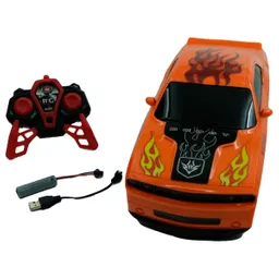 Vehiculo Rc 1 A 10 Naranjo C/bateria