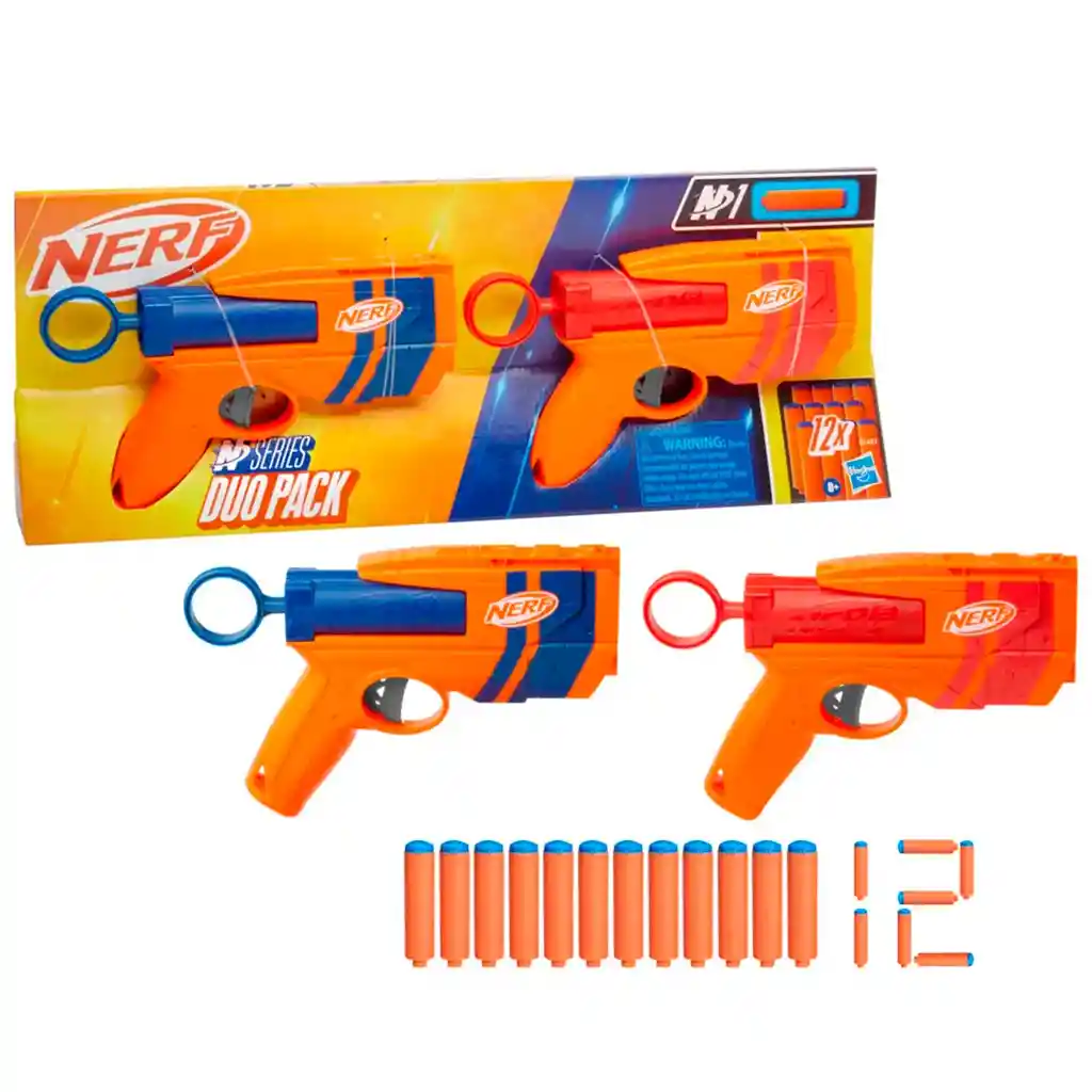 Lanzador Nerf N Series Duo Pack 12 Dardos
