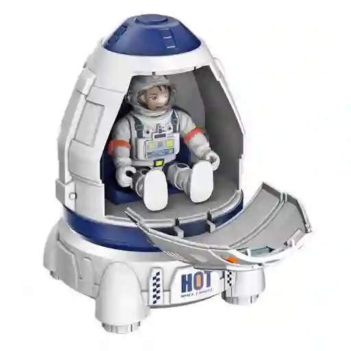 Set Espacio Capsula Con Astronauta