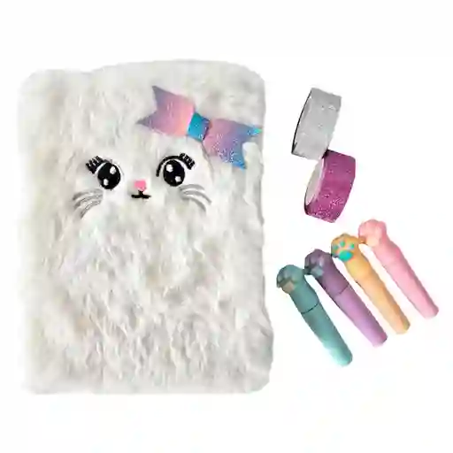 Set Hvt Cuaderno Gatita C/destacadores