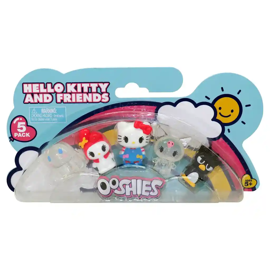 Ooshies Pack De 5 Decoración De Lapices Hello Kitty