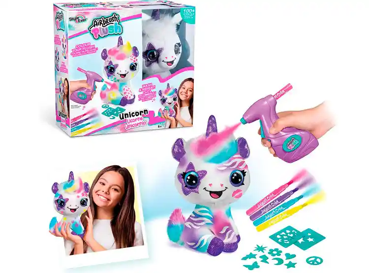 Unicornio Canal Toy Airbrush Plush