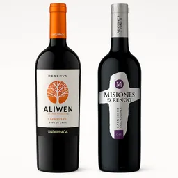 Duo Carmenere Aliwen Rsva Y Misiones Var. 750 Cc