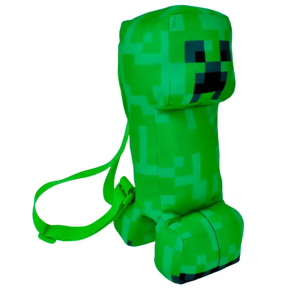Mochila Peluche 30cm Minecraft