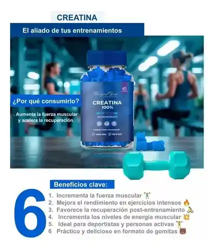 Creatina X 60 Gomitas