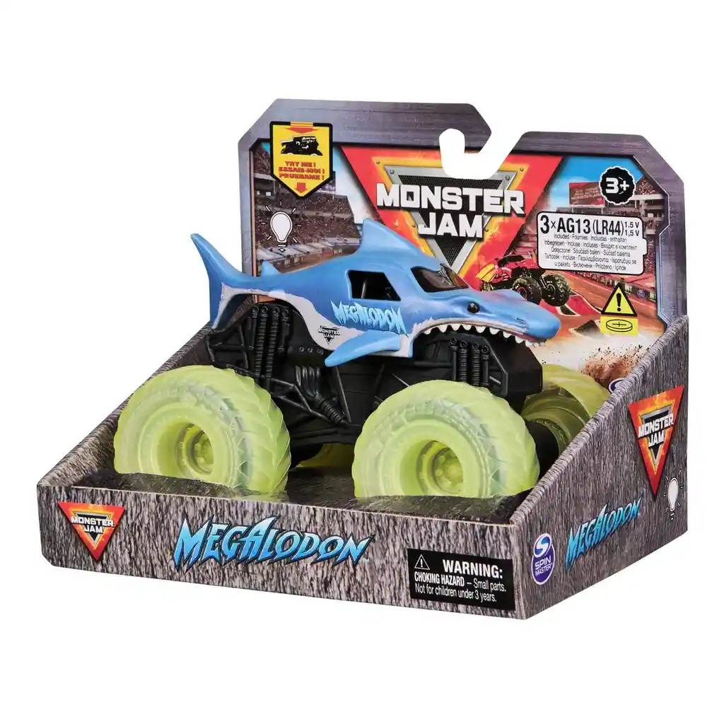 Monster Jam Vehiculo Con Luz 1:43