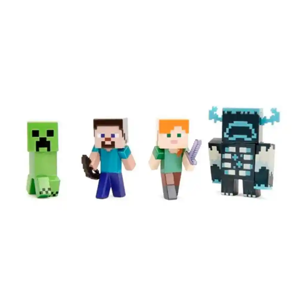 Pack 4 Figuras Minecraft 9 Cm