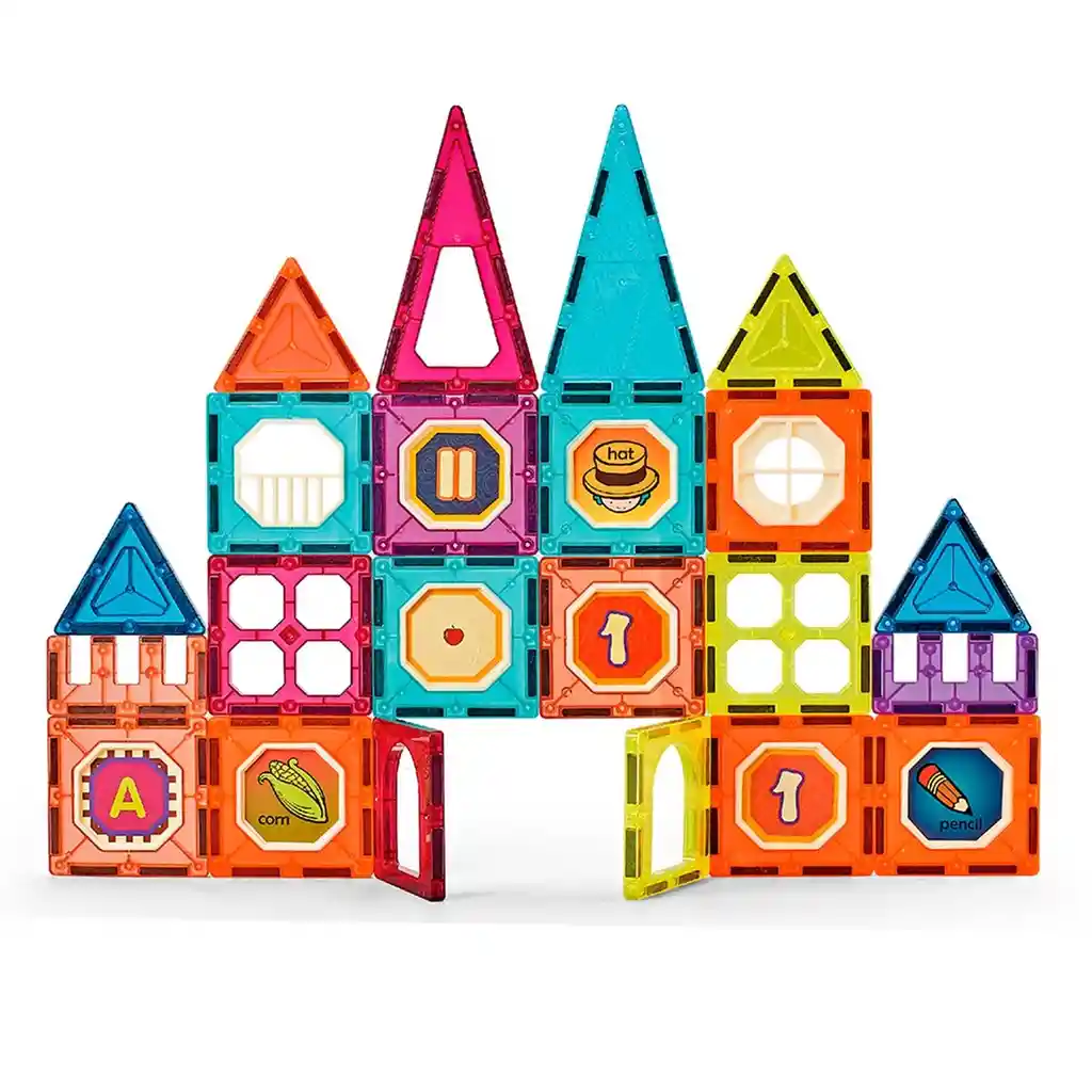 Set Figuras Geométricas Magnéticas 32 Piezas Magnetic Paradise