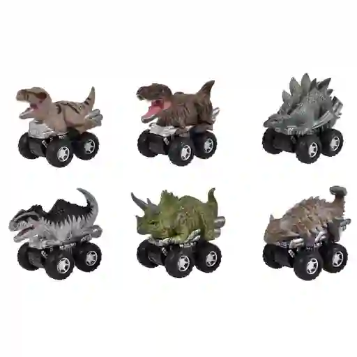 Pack 3 Dinosaurios Vehiculo Pullback Jurassic World