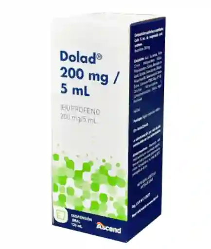 Dolad Ibuprofeno Suspension Oral 200mg/5ml 120ml