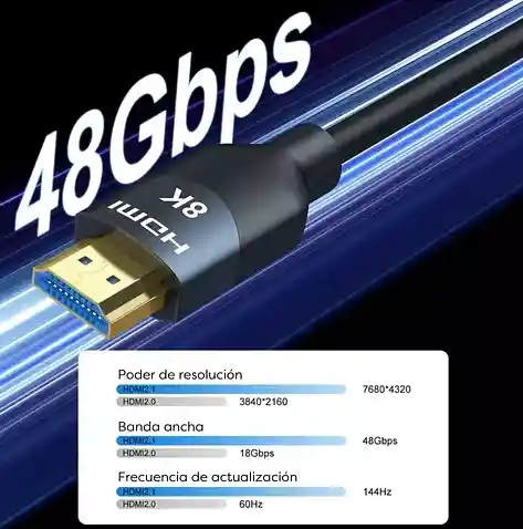 Cable Hdmi A Hdmi V2.1 8k 3m Welkonex