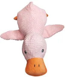 Mondo Mascotas - Peluche Pato Grande Rosado Con Sonido De Papel Y Chirrido (13357)