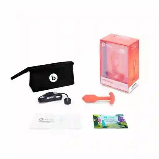 B-vibe Vibrador Snug Plug Small Orange