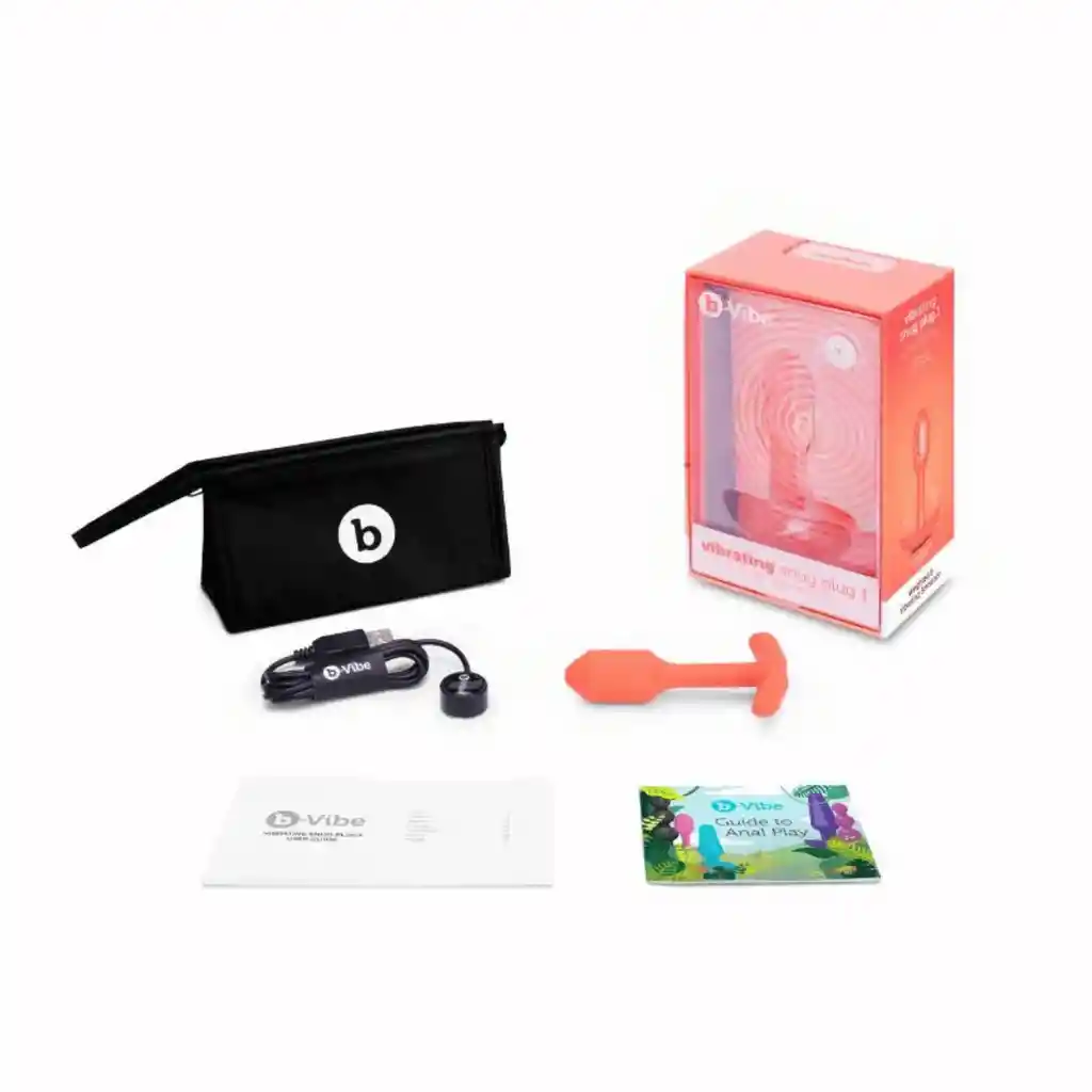 B-vibe Vibrador Snug Plug Small Orange