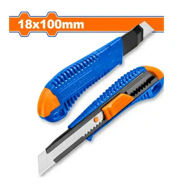 Cartonero 18mmx100mm Azul/naranja