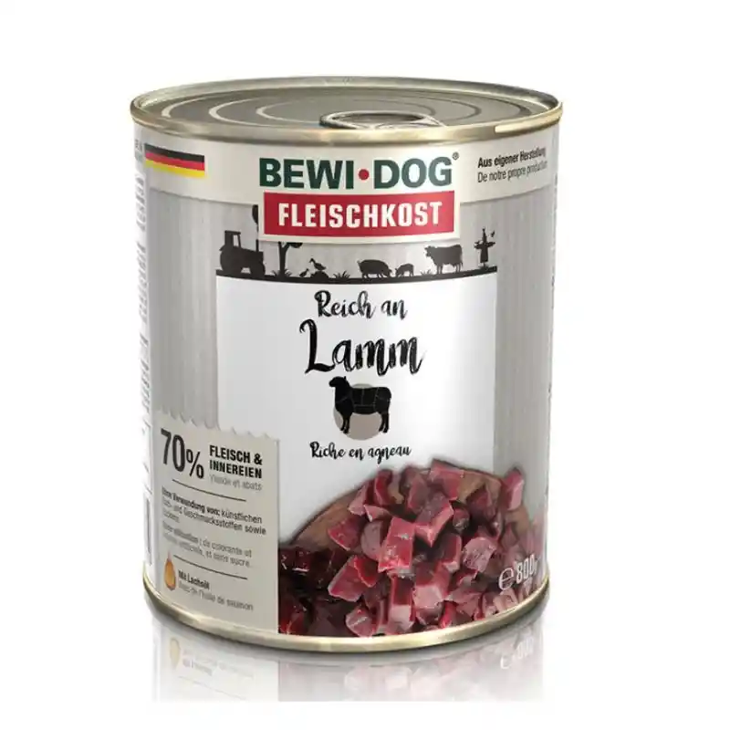 Bewi Dog Lata Rico En Cordero 800g