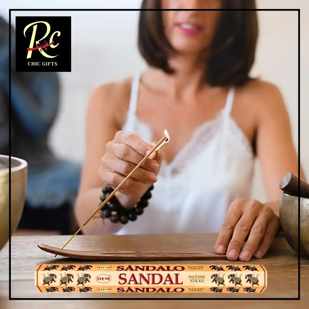 Incienso Sándalo - Relajación, Meditación Y Buenas Energías | Regalos Chic