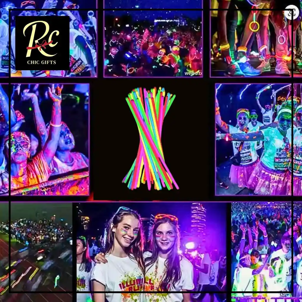 30 Pulseras Flúor Luminosas - Cotillón Para Fiestas Y Eventos | Regalos Chic