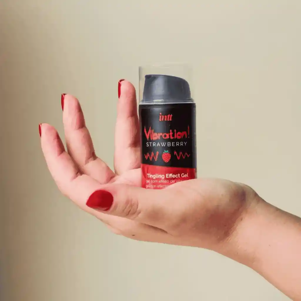 Gel Efecto Vibracion Frutilla Intt