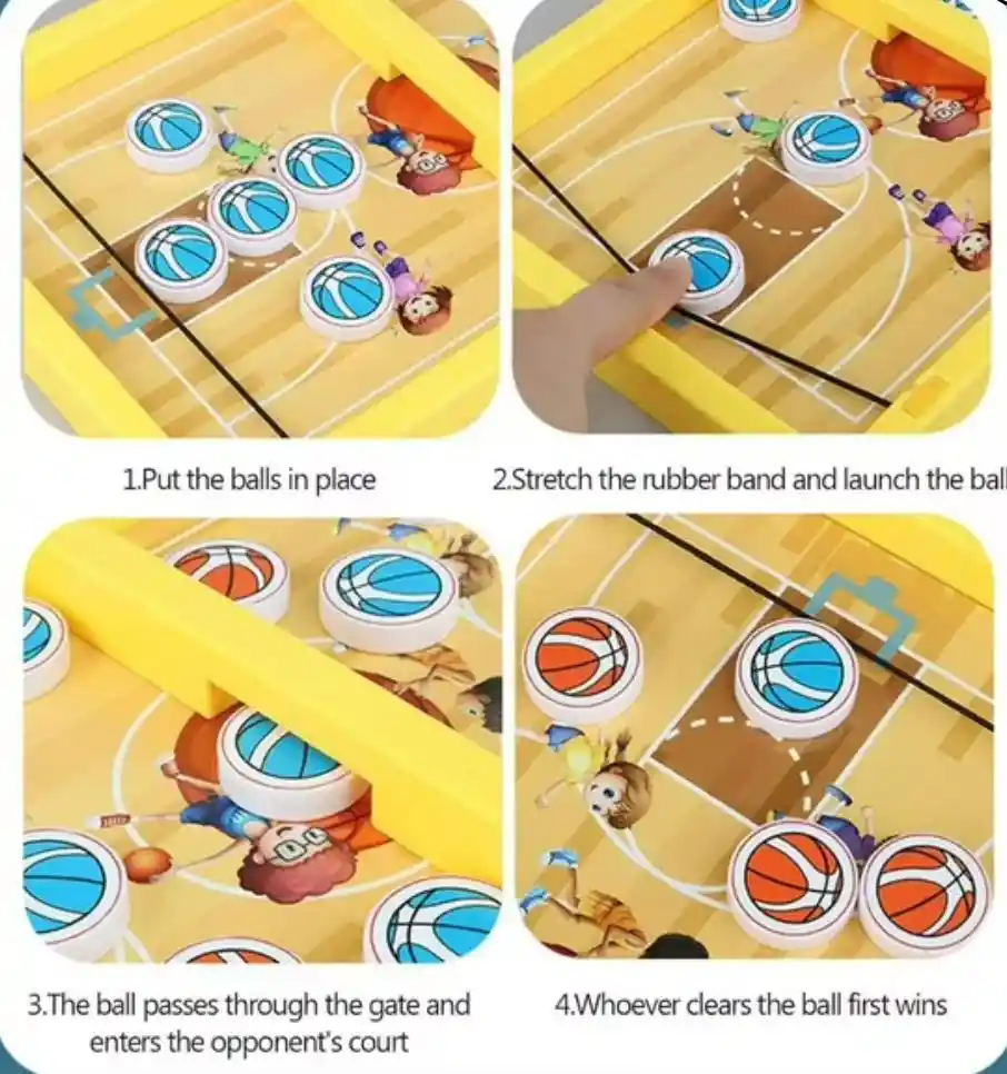 Juego De Hockey De Mesa Tablero Basketball