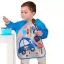 Babero Impermeable Bebe Pechera Niño Ajustable Con Mangas