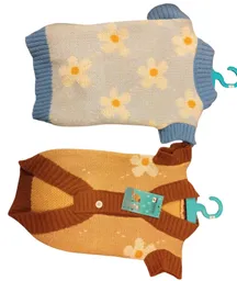 Mondo Mascotas - Poleron Tejido Colores Talla Xl (largo 45 Cm / Pecho: 56-60 Cm / Cuello 37-40 Cm) 14623