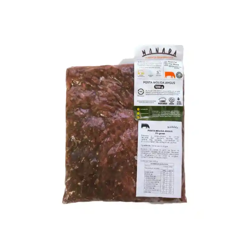 Posta Molida Angus 500 G Marca Manada