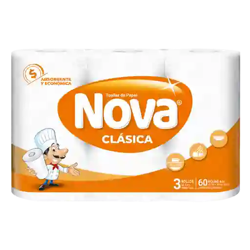 Nova 3 Rollos Clasico 12m