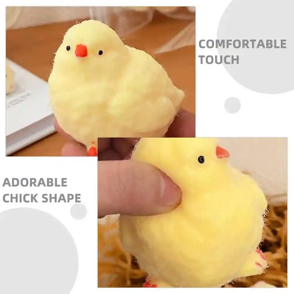 Squishy Pollito Esponjoso Y Peludito. Ultrasuave.