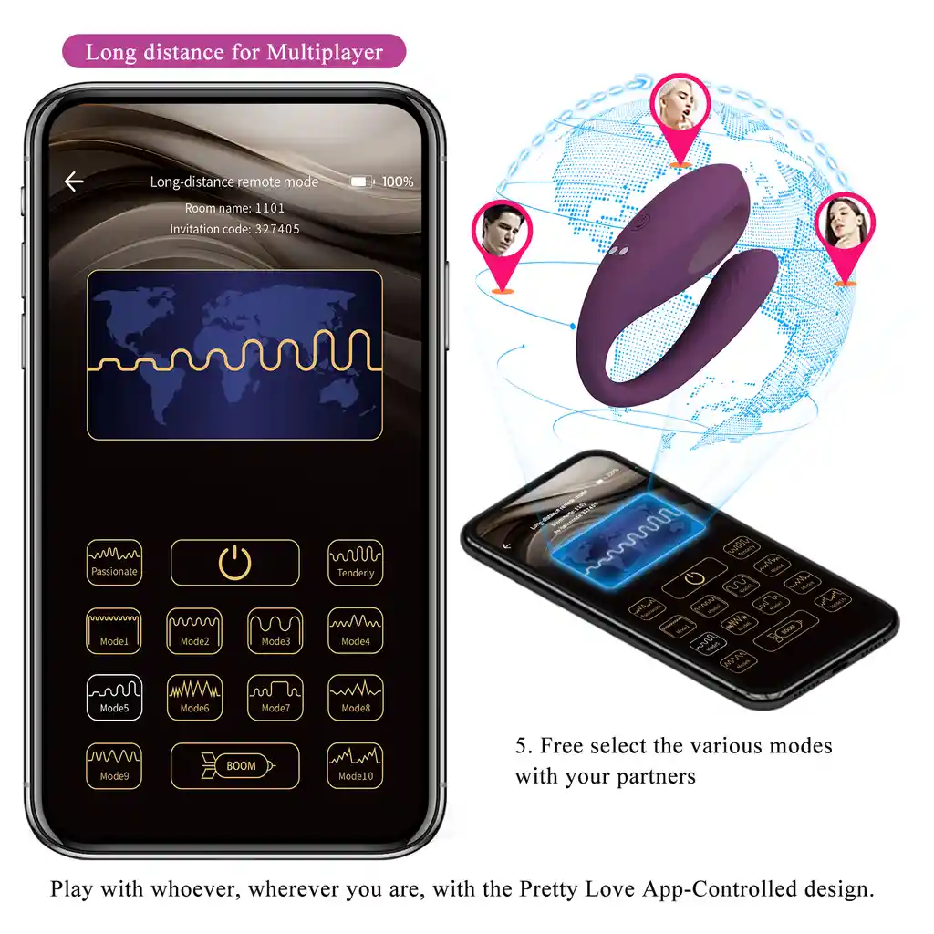 Vibrador Con App Para Parejas