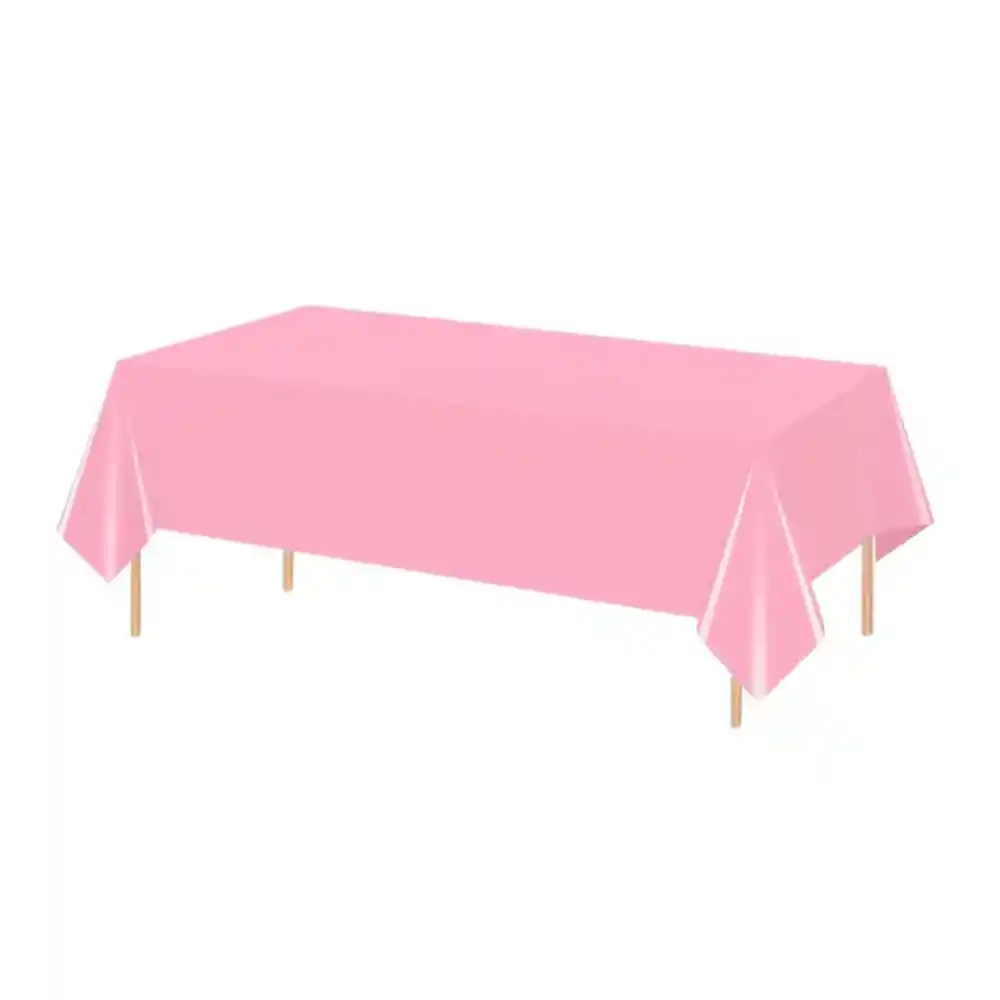 Mantel Plástico Grande Rosado