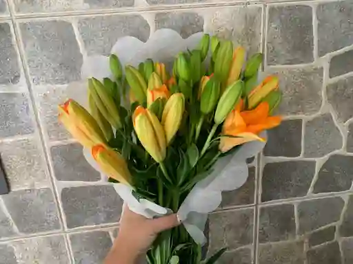 Ramo Lilium Naranjos X10