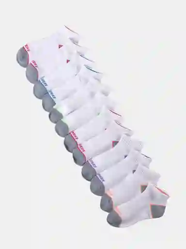 Pack 6 Calcetines Skechers - Girls Qtr Crewwhite - Pink