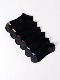 Pack 6 Calcetines Skechers - Girls Low Cutblack - Orange