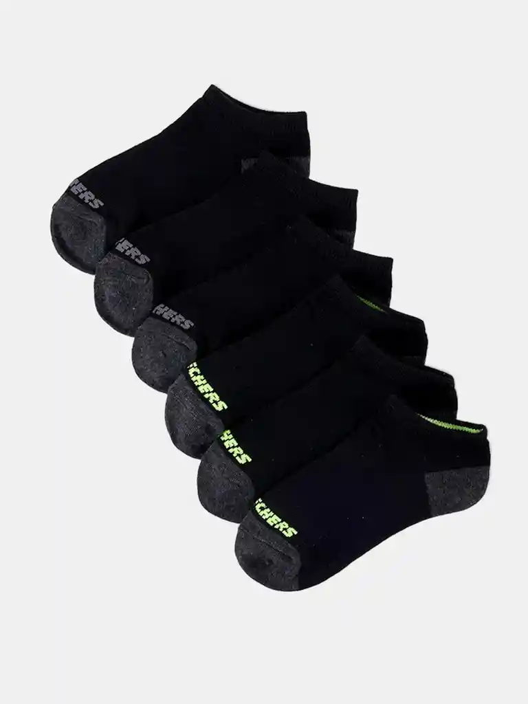 Pack 6 Calcetines Skechers - Boys Low Cutblack - Yellow
