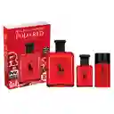 Perfume Ralph Lauren Polo Red Hombre Edt 125 Ml + 40 Ml + Desodorante 75 Gr