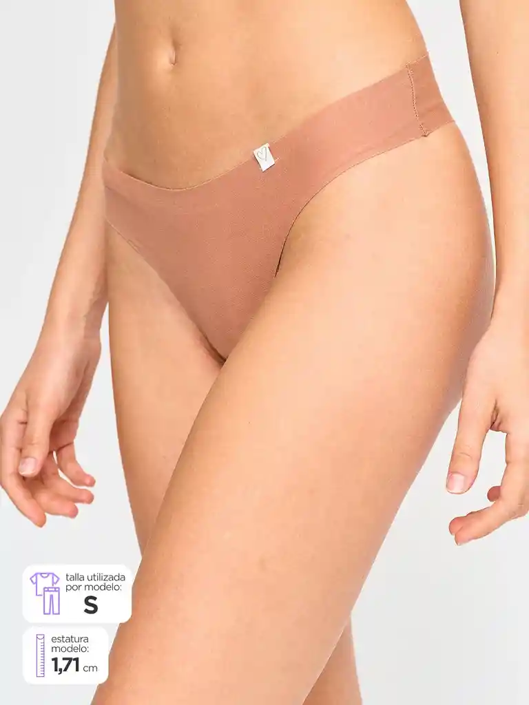 Pack 3 Calzones Colaless Algodón Mujer Index Hilx3 Clzp324-611 Inx Ttem Nude Xl.