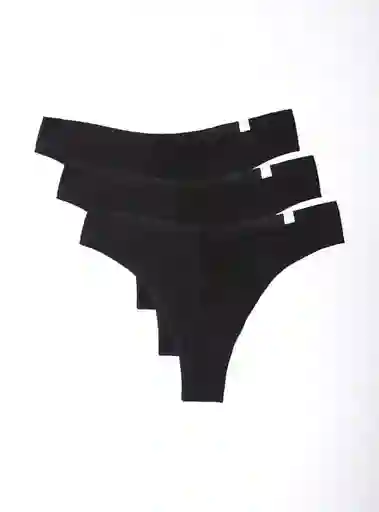 Pack 3 Calzones Colaless Algodón Index-hilx3 Clzp324-611 Inx Ttem Negro L