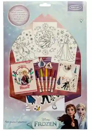 Set Para Colorear Frozen Artel