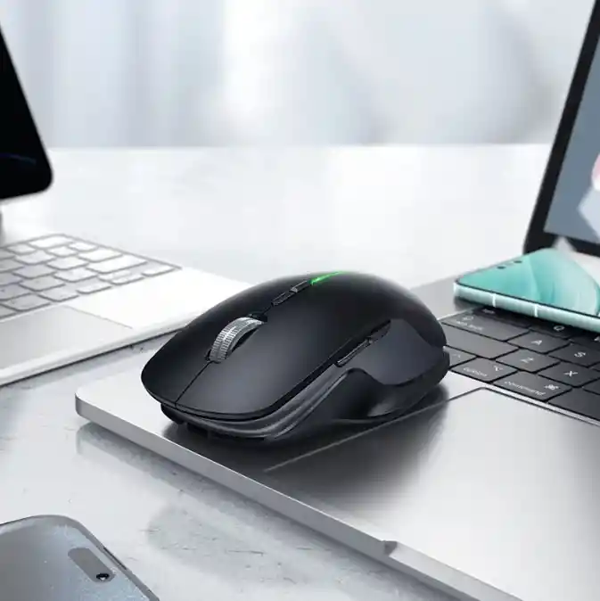 Mouse Inalámbrico Dual Usb Y Bluetooth Hoco Gm40 1600 Dpi Negro