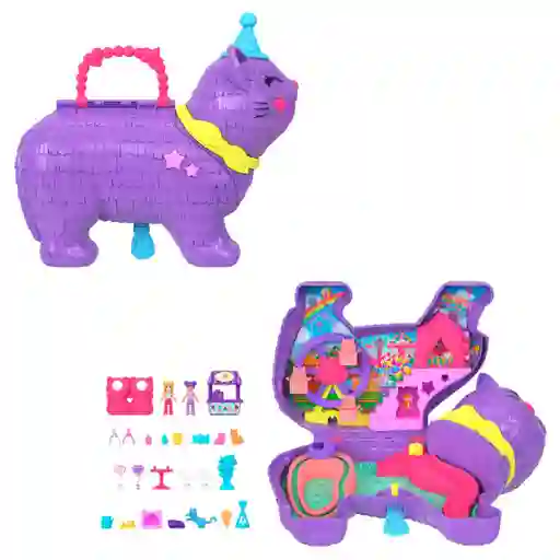 Polly Pocket Set De Juego Compacto Pinata Gatito