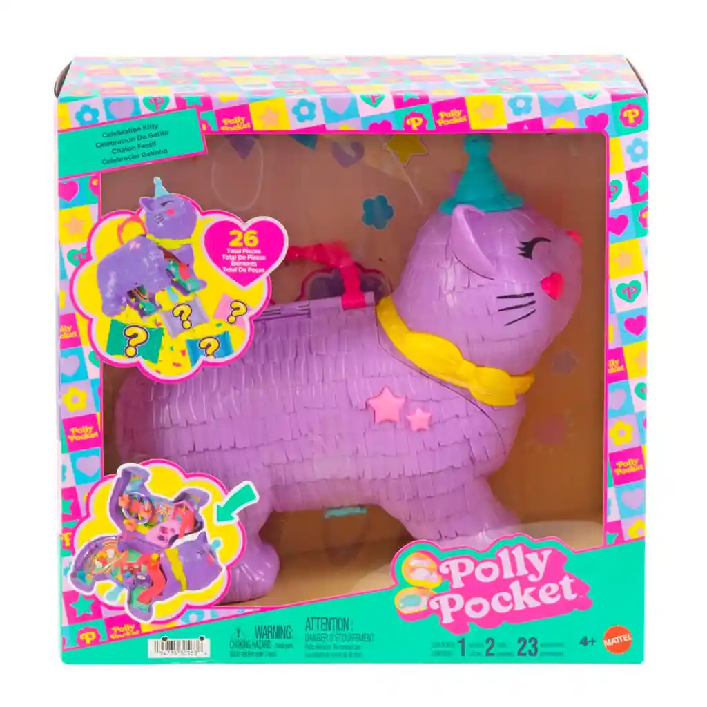 Polly Pocket Set De Juego Compacto Pinata Gatito