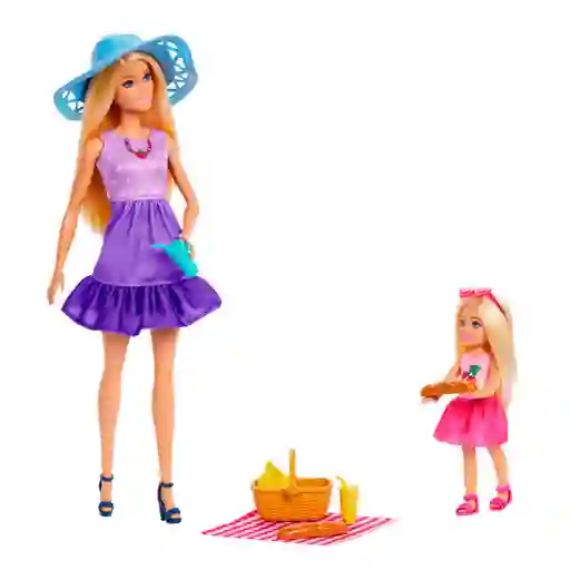 Barbie Set De Juego Picnic Con Chelsea