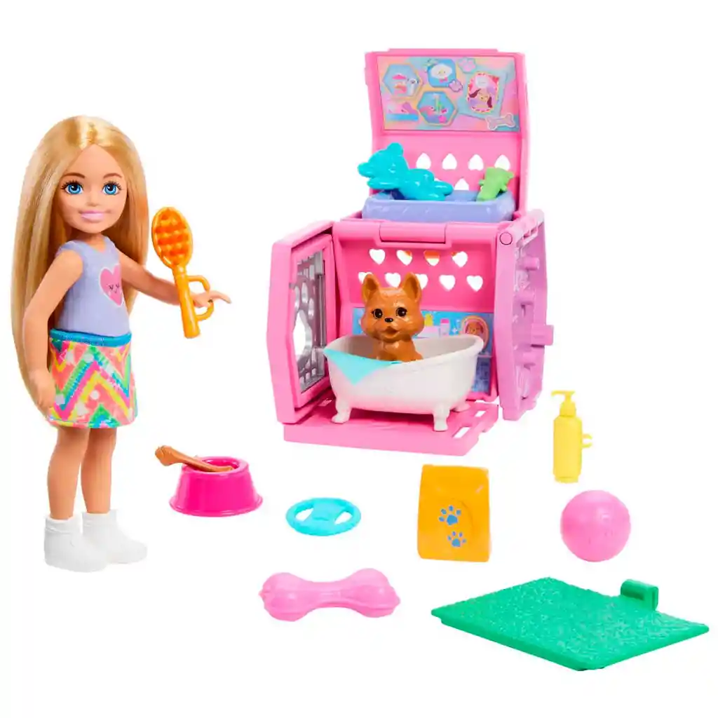 Barbie Set De Juego Chelsea Fiesta De Perritos