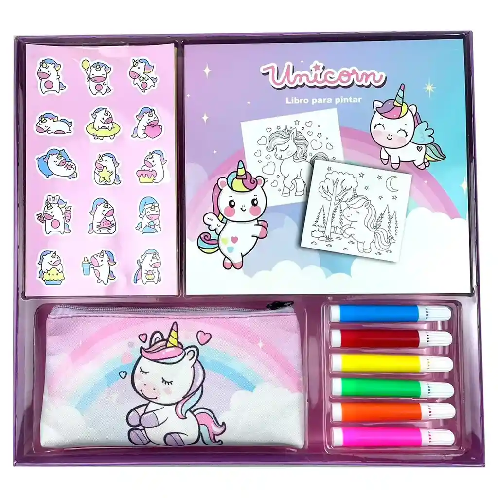 Set Harvest-ps Xl C/estuche Unicornios